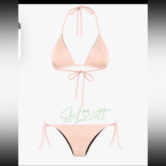 Fendi Other - Pink fendi two piece swimsuit small